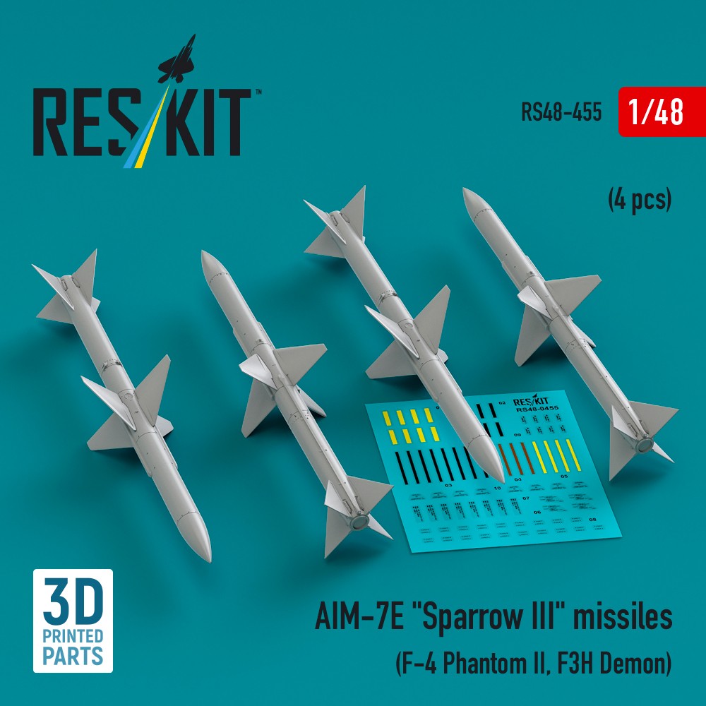 1/48 AIM-7E 'Sparrow III' missiles (4 pcs.)