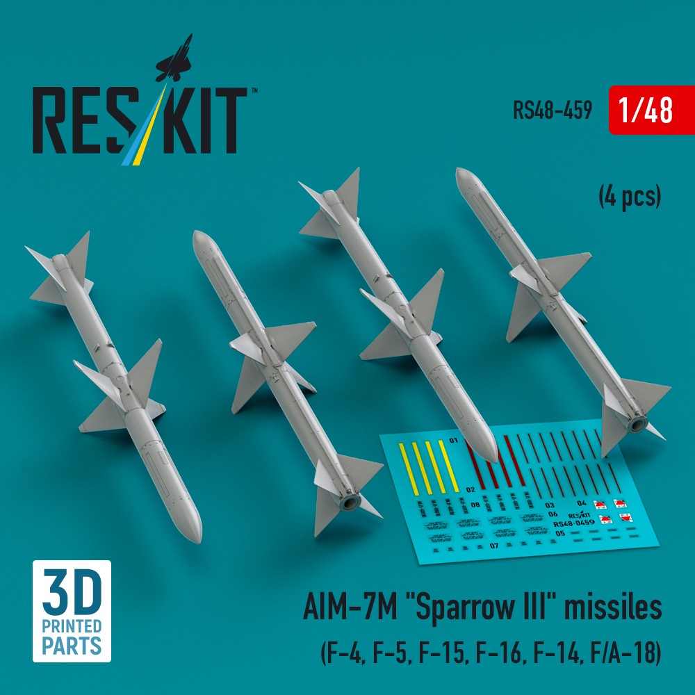 1/48 AIM-7M 'Sparrow III' missiles (4 pcs.)