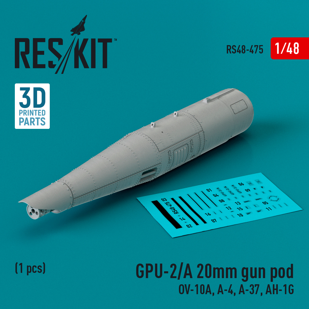 1/48 GPU-2/A 20mm gun pod (OV-10A, A-4, A-37)