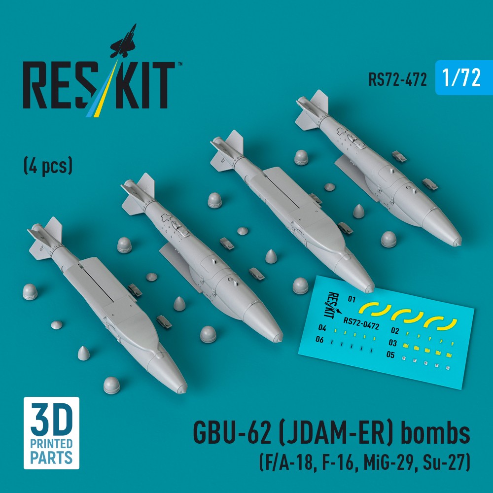 1/72 GBU-62 (JDAM-ER) bombs (4 pcs.)