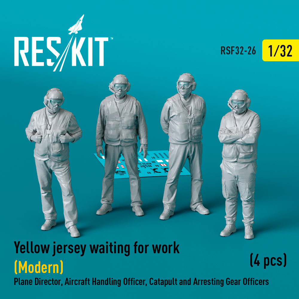 1/32 Yellow jersey waiting for work (Modern) 4 pcs