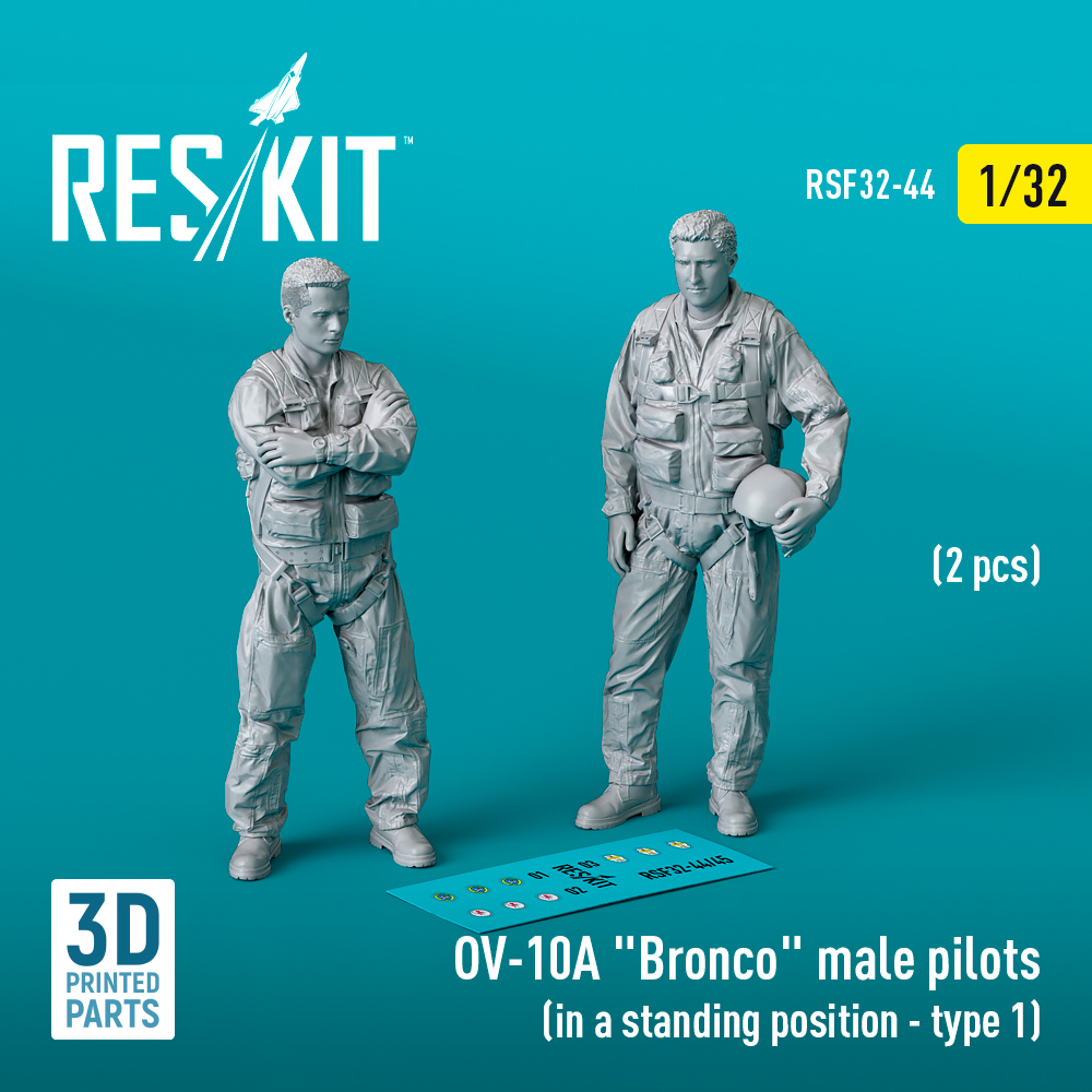 1/32 OV-10A 'Bronco' male pilots standing Type 1