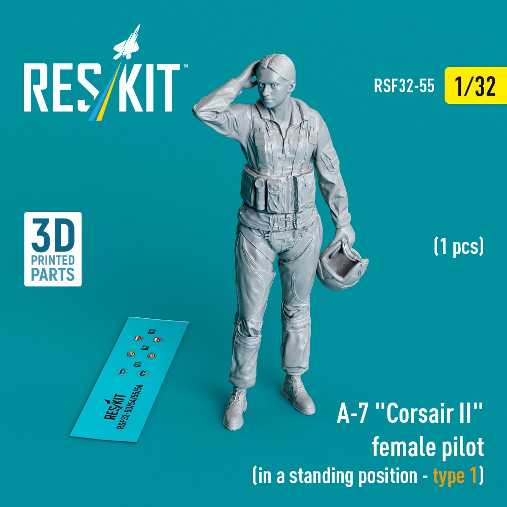 1/32 A-7 'Corsair II' female pilot stand.posit. 1