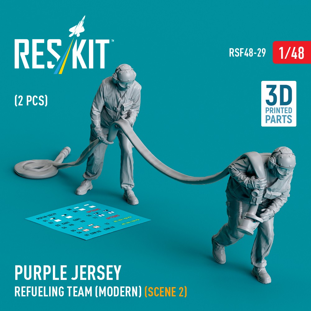 1/48 Purple jersey refueling team modern 2 (2 fig)