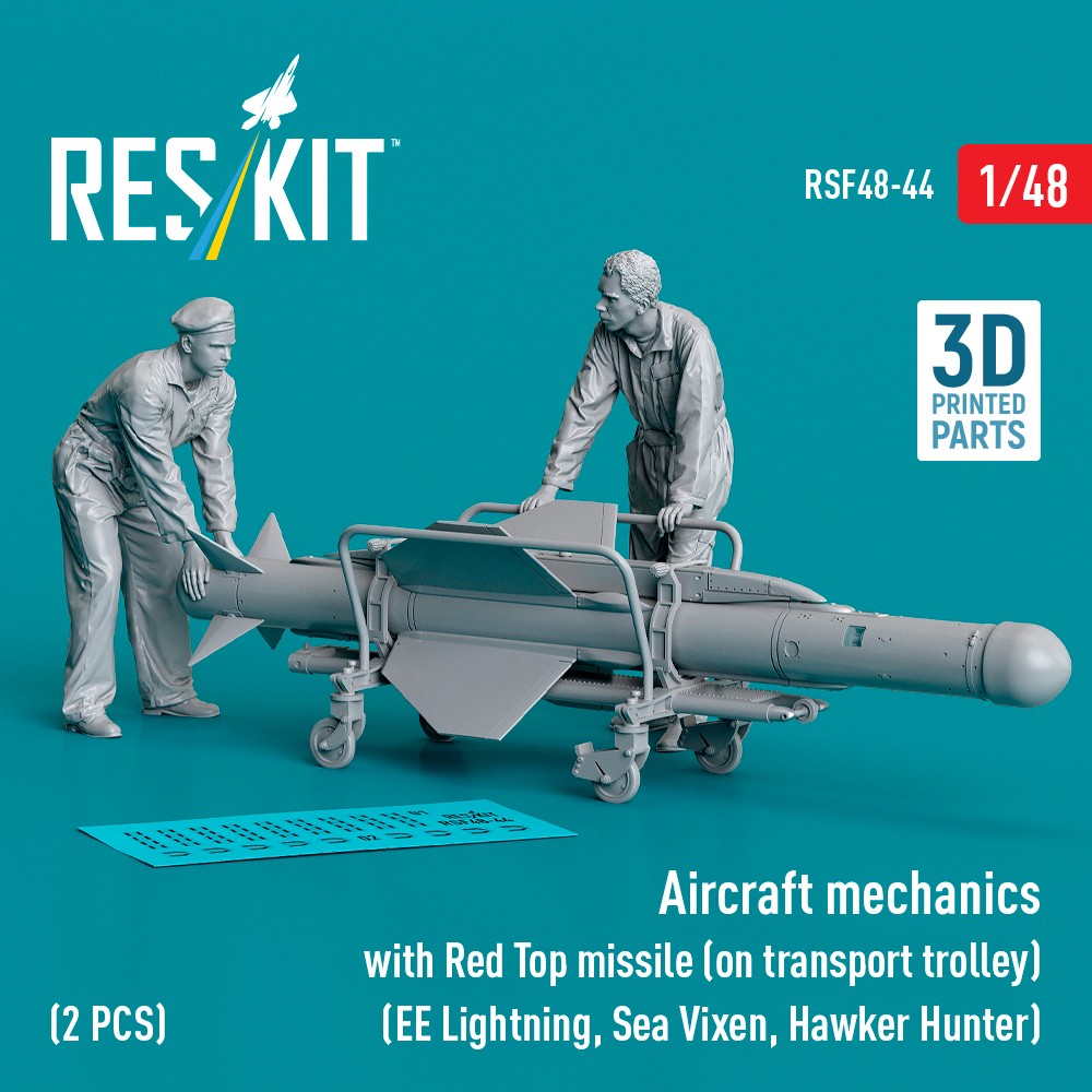 1/48 Aircraft mechanics w/ Red Top missile (2 fig)