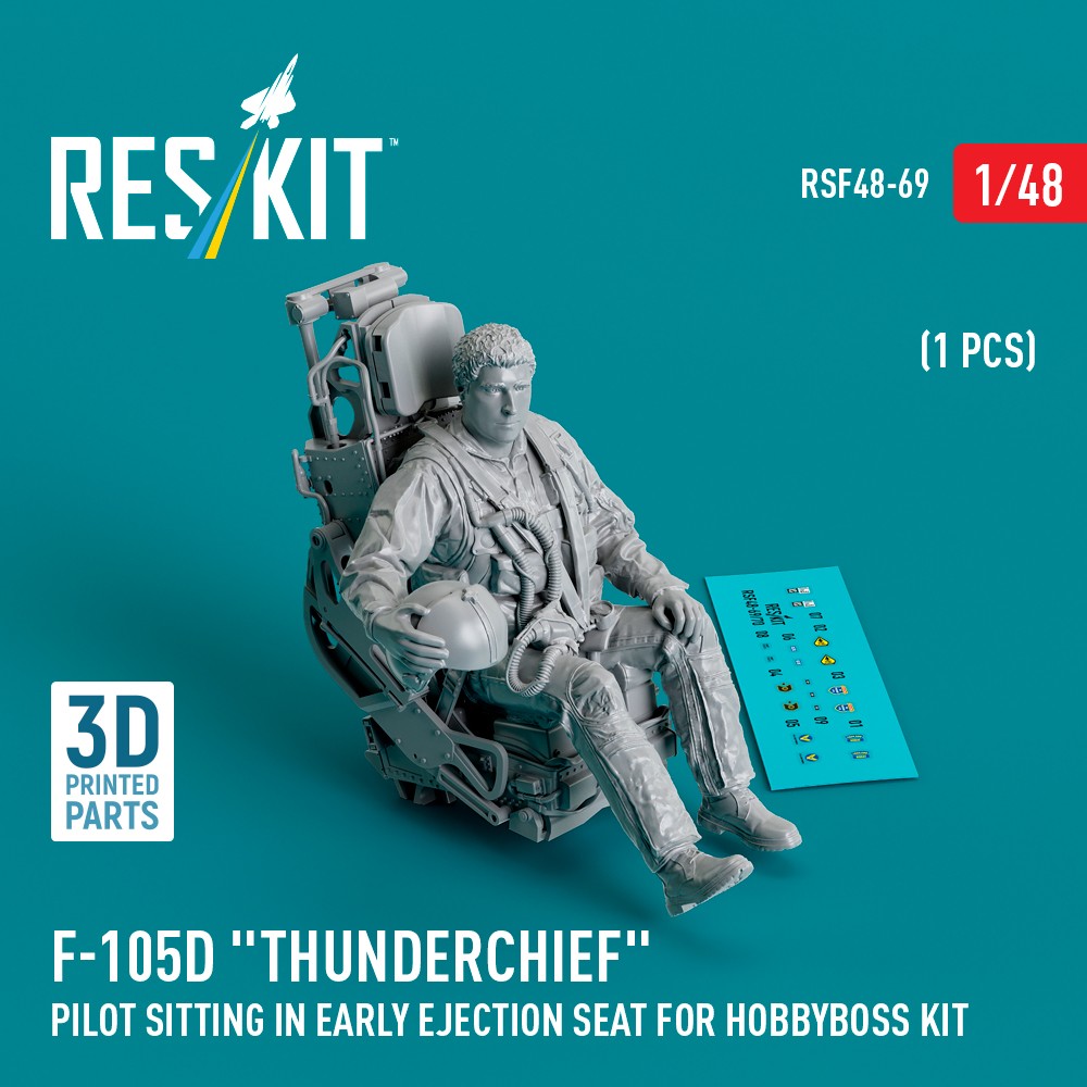 1/48 F-105D 'Thunderchief' pilot sitting (early)