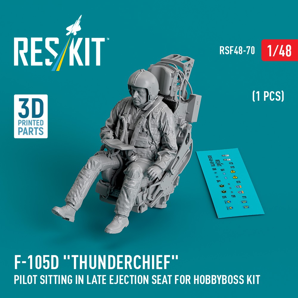 1/48 F-105D 'Thunderchief' pilot sitting (late)