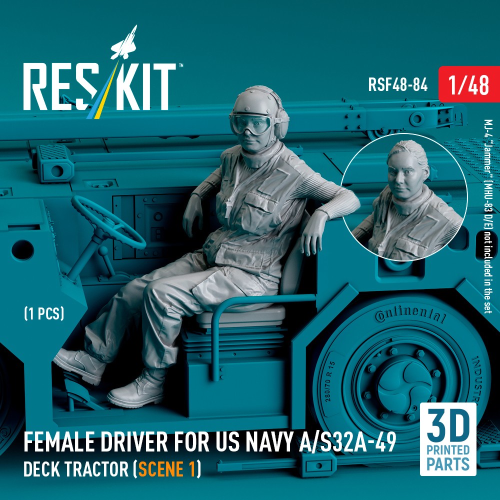 1/48 Female driver US NAVY A/S32A-49 Deck Tractor