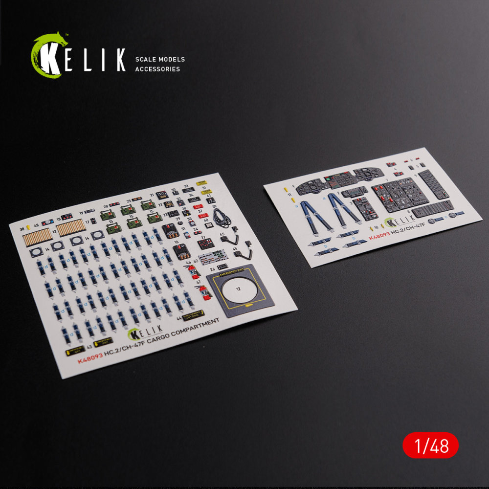 1/48 CH-47F Interior 3D (ITAL) 