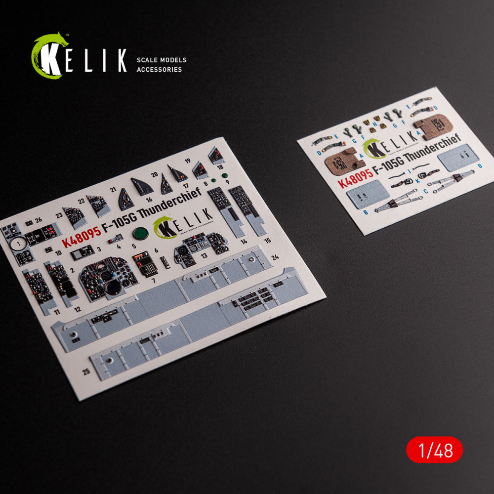 1/48 F-105G Thunderchief interior 3D (HOBBYB)