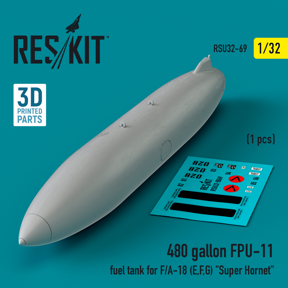 1/32 480 gallon FPU-11 fuel tank F/A-18 (E,F,G)