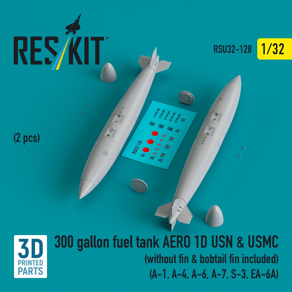 1/32 300 gallon fuel tank AERO 1D USN&USMC (2 pcs)