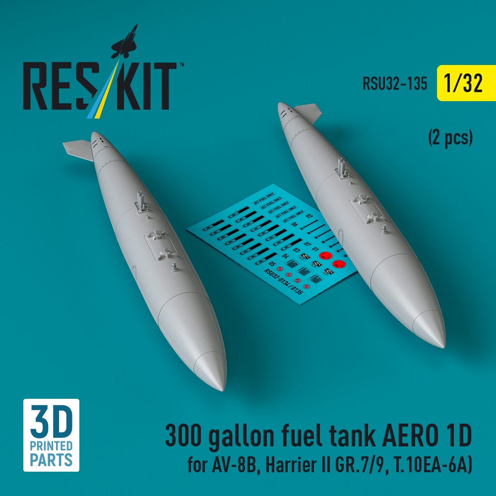 1/32 300 gallon fuel tank AERO 1D (2 pcs.)