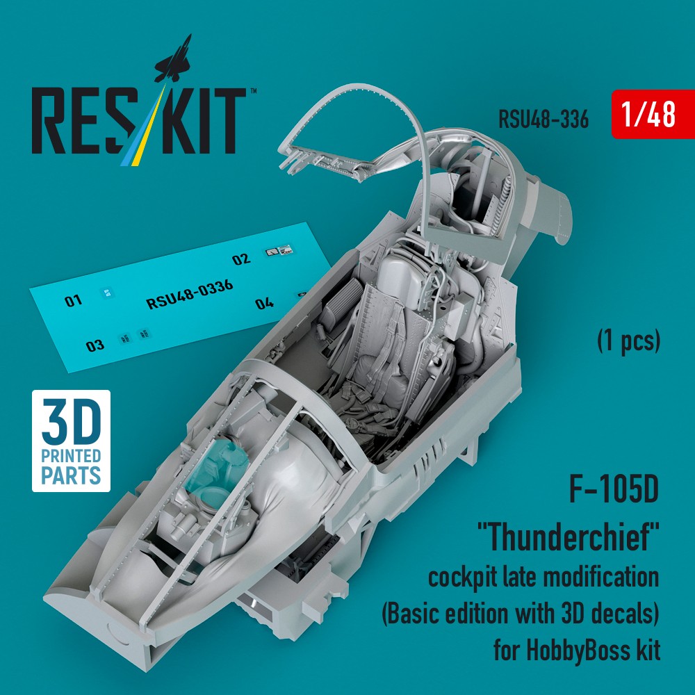 1/48 F-105D 'Thunderchief' cockpit late (HOBBYB)