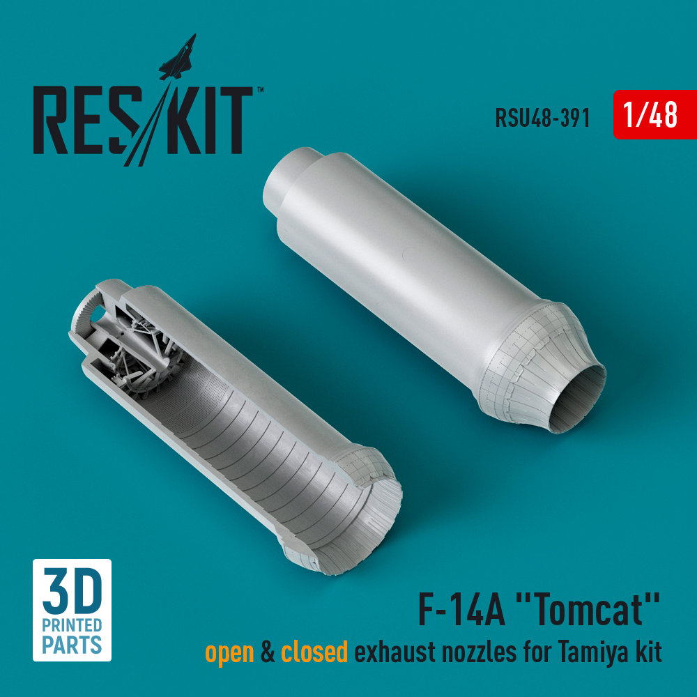 1/48 F-14A 'Tomcat' open&closed exh.nozzles (TRUM)