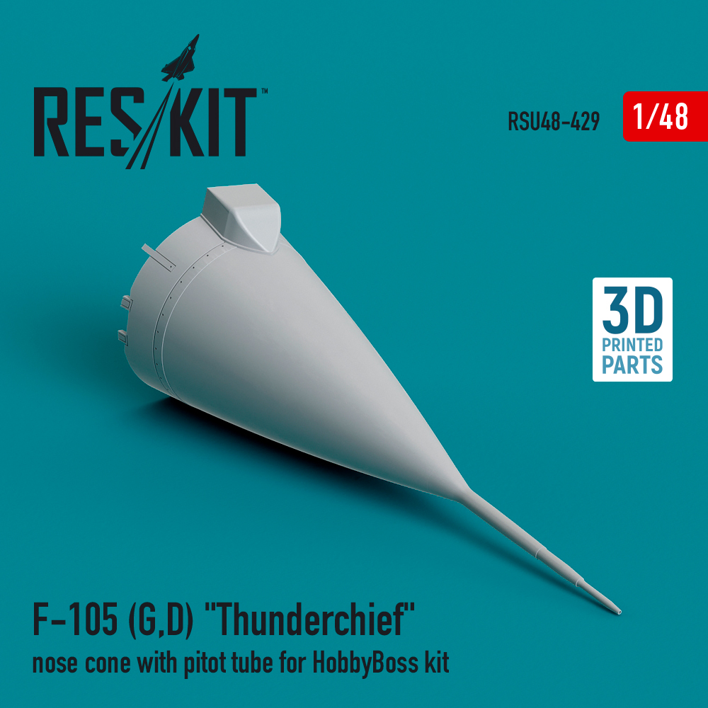 1/48 F-105 G, D Thunderchief nose cone w/ pitot t.