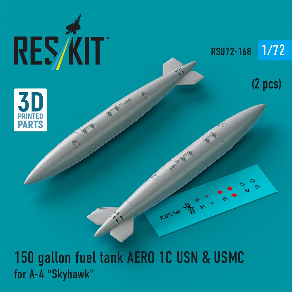 1/72 150 gallon fuel tank AERO 1C USN&USMC (2 pcs)