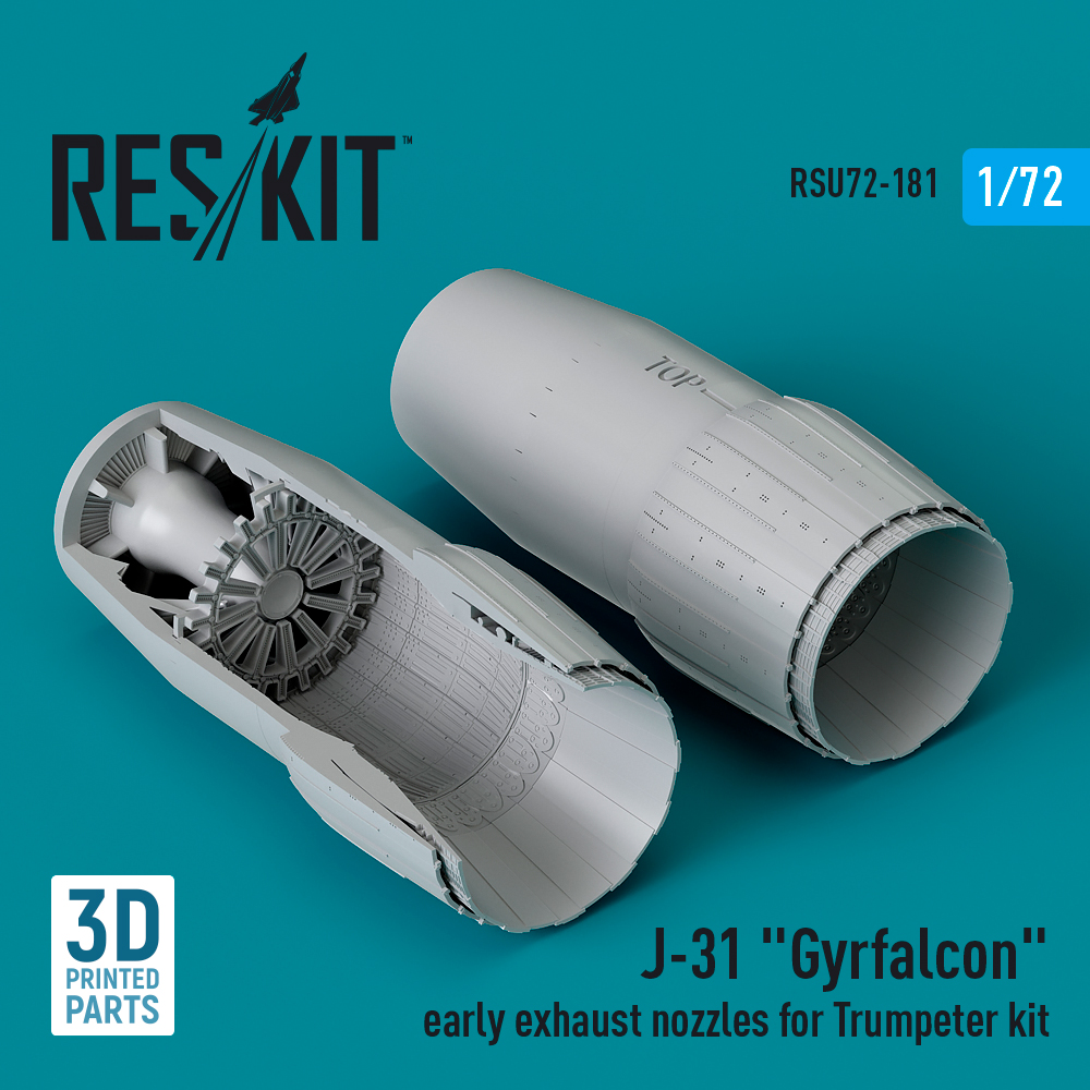 1/72 J-31 'Gyrfalcon' early exhaust nozzles (TRUM)